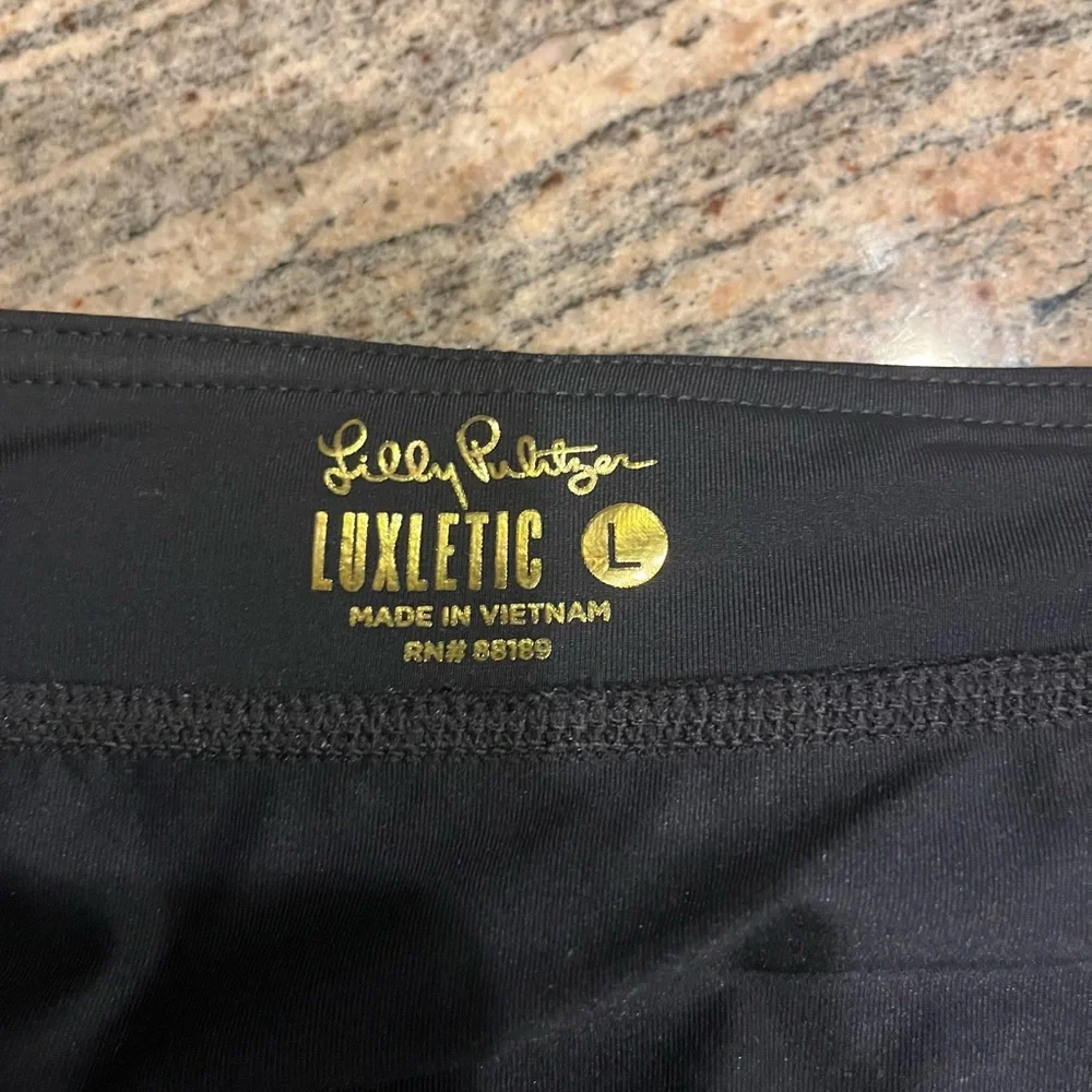 Lilly Pulitzer Black Scalloped Mini Skirt - Picture 5 of 5